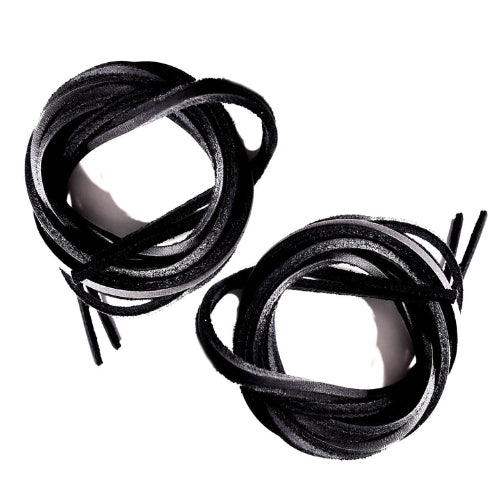 Set of Black Leather Laces