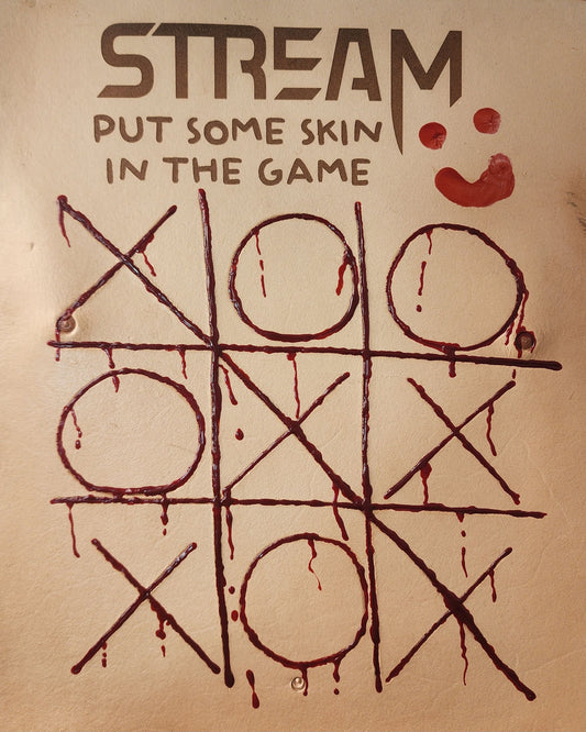 Officially Licensed Leather Tic Tac Toe Chest Piece