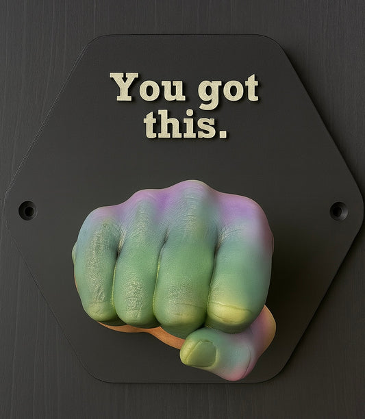 3-D Printed “You Got This” Fist Pump Wall Hanging | Motivational Decor