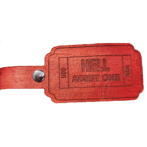 Leather Ticket to Hell with a Hand Basket - Bientro