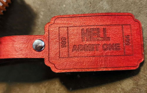 Leather Ticket to Hell with a Hand Basket - Bientro