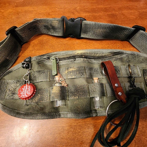 Wasteland Waist Bag – Handcrafted Postapocalyptic Utility Belt Pouch for Cosplay - Bientro