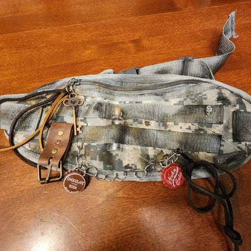 Wasteland Waist Bag – Handcrafted Postapocalyptic Utility Belt Pouch for Cosplay - Bientro