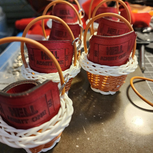 Leather Ticket to Hell with a Hand Basket - Bientro